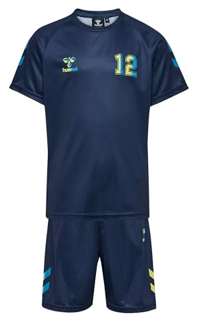hummel Shimmer Trikot Set Kinder blau, 7 (122) Kinder