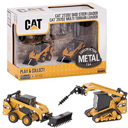 Caterpillar Diecast Masters 85609 - Juego de vehículos de construcción en Caja expositora (1:64, 13,5 x 5,6 x 5,6 cm, a Partir de 8 años)