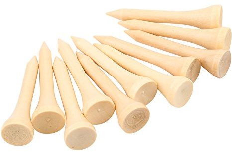 Golf-Tee, Verbessert Schwunggenauigkeit und Distanzleistung, Holz Golf Tee, 100 Stück 4,2 cm, for Profispieler, Amateure, Training, Wettkämpfe