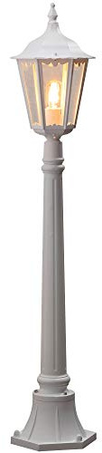 Konstsmide Firenze 7215 Wegeleuchte (B: 23,5cm T: 23,5cm H: 120cm, 1x100W, IP43) matt-weiß