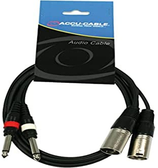 Accu Cable AC-2XM-2J6M/5 Câble 2 x XLR mâle/2 x 6,3 mm Jack 5 m