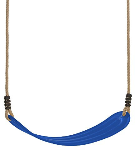 Asiento Columpio Infantil, plástico Flexible, Azul, Exterior