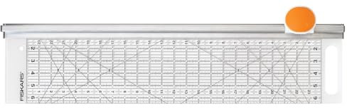 Fiskars Rollmesser Ø 45 mm) mit Lineal, 6 x 24, Orange/Weiß, 1014651