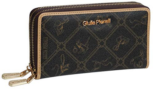 Giulia Pieralli - Lyonna - XXL Damen Glamour Geldbeutel Geldbörse Portemonnaie - präsentiert von ZMOKA® (Coffee)