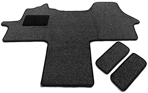 Magic Mats SFO-3150-04 Fahrerhaus Teppich & Einstiege 3-teilig Schmutzfangmatte in 6 Farben (Anthrazit) FD250-mMG