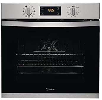 Indesit Aria Electric Multifunction Pyrolytic Single Oven - Stainless Steel