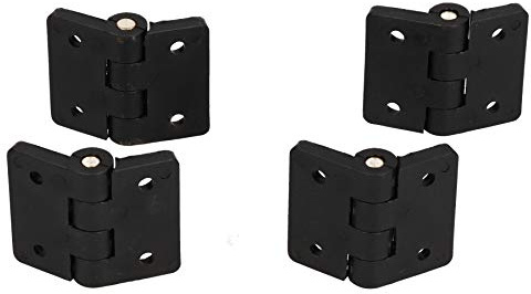 4PK polyamide noir plastique renforcé charnière 40x48mm industrielle italienne