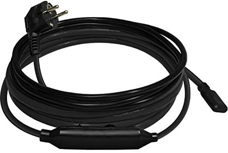 Wasserfeste Rohrbegleitheizung 6m mit eingebautem Thermostat Dachrinnenheizung