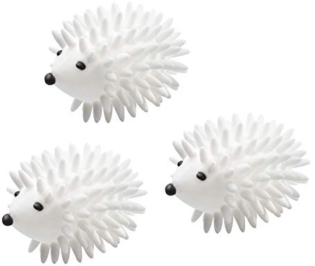 FOTIOMRG 3 Pcs Hedgehog Dryer Balls, Reusable Laundry Dryer Balls for Dryer Machine Anti Static Soft Laundry Washing Balls