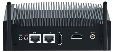 ITX Mini PC lüfterloser Computer, Core i3 6157U, Windows 10, 16 GB DDR4 RAM 512 GB SSD, Dual HD-MI, RS232 COM, RJ45 Lan, USB3.0, Mini PCI E Slot, Wifi / 4G Modul, SIM Slot, FP1 9Pin, Auto Power On