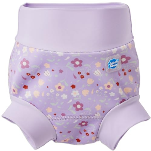 Splash About Happy Nappy Reusable Swim Diaper, Lilac Spring, 2-3 Years
