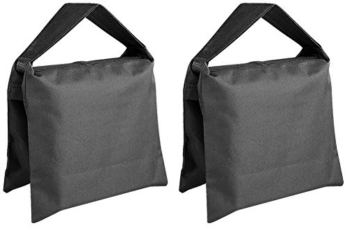 Qoekacy Heavy Duty Photographic Sandbag Studio Video Sand Bag for Light Stands, Boom Stand, Tripod -2 Packs Set