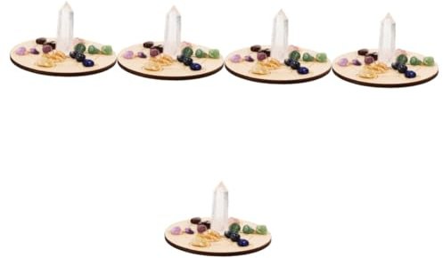 FRCOLOR 5sets Divinatoria Pietre e Chakra Per Meditazione e Decorazione Per Festeggiamenti e Cerimonie Spirituali