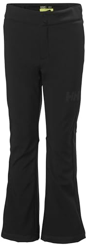 Helly-Hansen Junior Girl Maya Stretch Ski Pant - Waterproof, Insulated, Breathable, Adjustable Waist, Snow Gaiters, 991 Black - 14