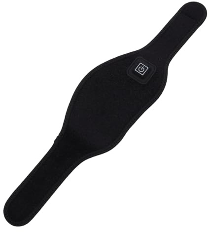Beavorty Elektrisches Nackenheizkissen aus Velours und Sbr Material Tragbar und Wiederaufladbar Schwarzer Nackenschutz für Halswirbelsäule zur Schmerzlinderung
