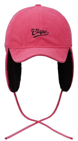 CLAPE Winter Mütze mit Ohrenklappen Warme Basecap Winddicht Fliegermütze | Weich,Kurzem Schirm,Formbarer Schirm,Ushanka,Russische Mütze für Herren,Damen,Outdoor,Reisen,Ski,kaltes Wetter