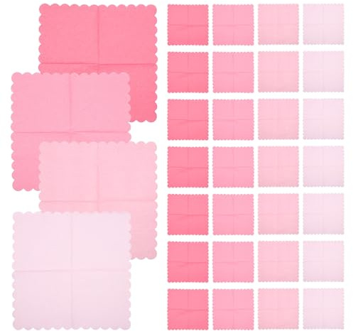 DECORNIJIA 100 Stück rosafarbene Farbverlaufsserviette Party -Servietten Restaurant Servietten Tischservietten Papierdinner Servietten Papierserviette Pink