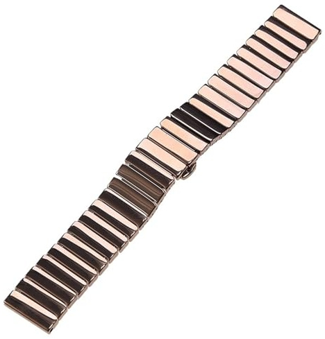 22 mm keramiskt klockarmband Quick Release Metal Bands Universal Replacement Band(Rose gold)