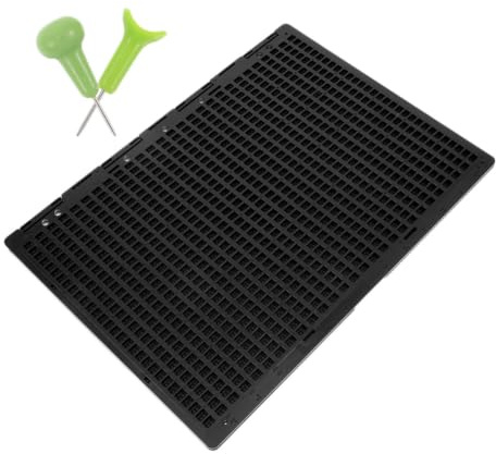 POPETPOP Tavoletta Braille con 27 Linee e 30 Celle in Plastica con Punteruolo per Scrittura Stabile, Strumento di Apprendimento per Festa Scuola Decor e Progetti Personali