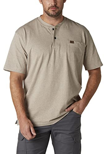 Wrangler Riggs Workwear kortärmad Henley-tröja