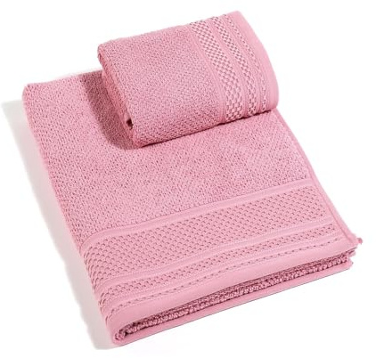 Caleffi – Juego de Toallas Baño 100% Algodón – Set 2 Piezas: 1 Toalla Lavabo 50x100 cm + 1 Toalla Invitado 40x60 cm – Suaves, Absorbentes y Lavables - Toallas Baño Completo - Ducha