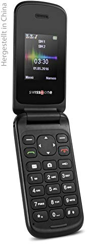 swisstone SC 330 Dual SIM Handy (4,3 cm (1,7 Zoll), mit extra großem beleuchtetem, Farbdisplay) rot