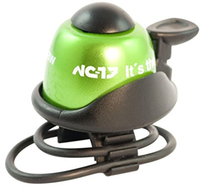 NC-17 Unisex Fahrradklingel Safety Bell Nc-17 - Safety Bell / Fahrradglocke / Fahrradhupe / Klingel Glocke Hupe Für Fahrrad, grün, Einheitsgröße