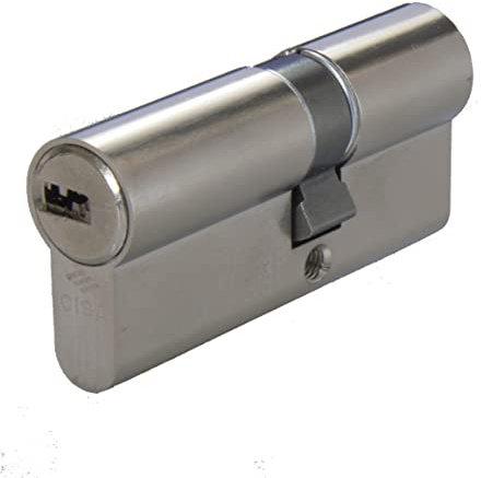 CISA 10E30012012SD, Cilindro Europeo Asix, Ottone Nichelato, 40/30 mm, con Chiave di Cantiere