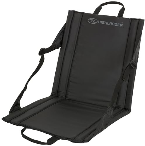 Highlander Outdoor Sit Mat - Portable Seat - Lightweight with Back Support and Pocket - Perfect as a Picnic Chair, Stadium Seat, Beach Chair, or Festival Chair