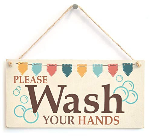 Please Wash Your Hands Sign, Bathroom Hygiene Reminder | Handwashing hygiene reminder