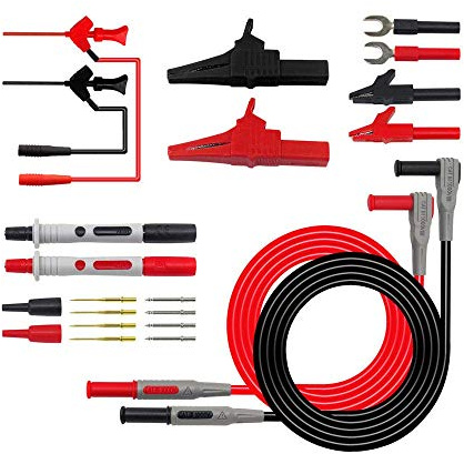 DollaTek Messleitungs-Kits, Messleitungen für elektronische Digitalmultimeter P1300D mit austauschbaren Krokodilklemmen