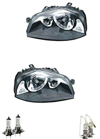 EISENFELS Bundle Set 70773793 Scheinwerfer rechts & links + Leuchtmittel H7 Classic + H3 Classic kompatibel mit Arosa 6H