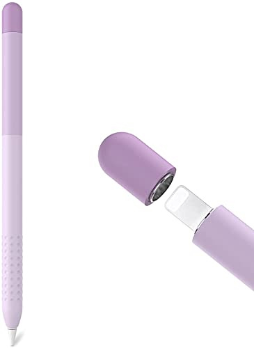 Delidigi Silikonhülle für Apple Pencil 1. Generation Farbverlauf Design | Weiche Schutzhülle Kratzschutz komfortables Notieren für Künstler und Schüler Zeichnen und Tagebuchschreiben