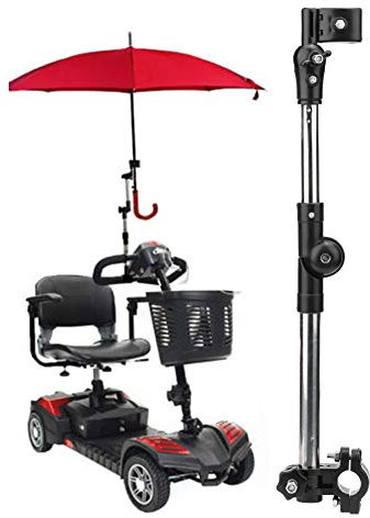 Crisis Safe Multi-functional Stroller Umbrella Stand, Umbrella Mount Stand, Electric Vehicles Carts Bicycles Wheelchairs for Fixing Umbrella Holding Umbrella