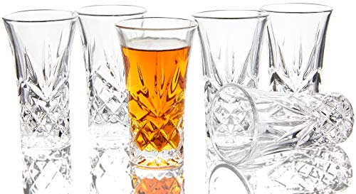 JAIEF Vasos de tequila de 2 onzas (juego de 6)