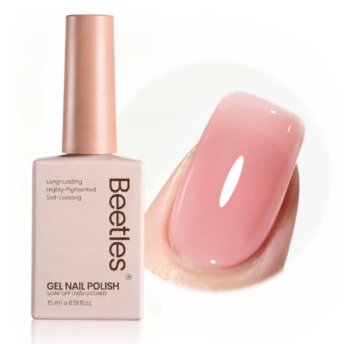 Beetles UV Gel Polish Nacktes Farbe, 15 ml Neutrale Cremebraun Gel | Nagellack LED Nagellampe Erforderlich Geschenk für Nagelkunst DIY Nagelstudio Heimmaniküre