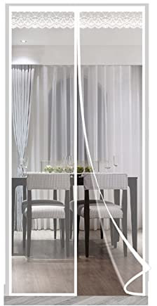 LJIANANW Verdunkelungsrollo, Thermisch Isoliert Türvorhang Klar Magnetisch Bildschirmtür Full-Frame-Siegel Schwerlast, Luftverlust Verhindern Spare Strom, Auto-Schließer, 40 Größen