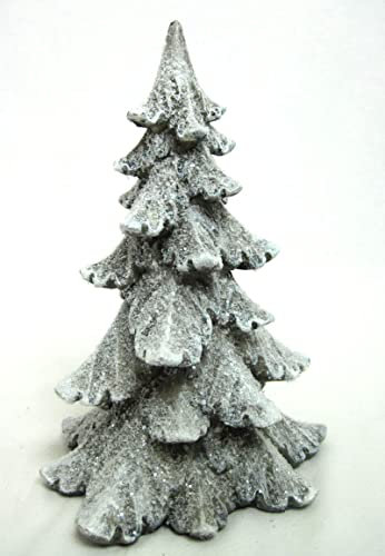 Deko-Baum Winterzeit Frostoptik weiß-Silber ca. 20 cm hoch