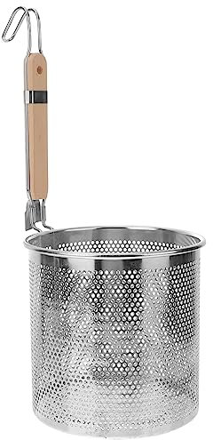 HOLIDYOYO 1pièce Passoire à Soupe Acier Inoxydable Avec Poignée Outil De Cuisine Pratique Pour Égoutter Nouilles Frites Et Légumes