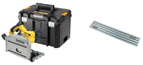 Dewalt Scie circulaire plongeante 1300 w dewalt - dws520kt & DWS5021-XJ - Rail de Guidage pour Scie Plongeante DWS520KR - Longueur 1m - Matériau Durable et Robuste