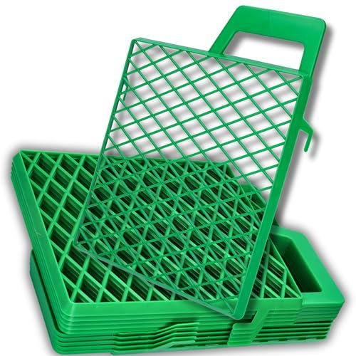 ToolSpace Griglia per Pittura per Pulizia Rullo - Retina Drenante per Vernice e Pulisci - 10 x Rete 26,5 x 28,5 cm per Imbianchini e Restauro Pittorico - Grata Sgocciolatoio con Supporto per Vernici