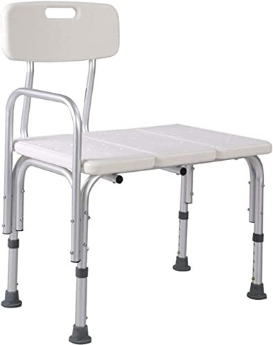 Panca per Trasferimento Vasca da Bagno, Sedile per Doccia Durevole in Altezza Regolabile, Aiuto per Anziani, Sgabello per Doccia per Disabili, Piedini Antiscivolo, Sedia da Bagno,