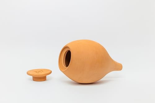 Lutoya Grande Maceta | Olla Artesanal Hecha a Mano 100% cerámica | Difusor de Agua autónomo para Plantas sanas | Riego Lento | Fácil, Efectivo | OYA Europa - 70 cl (Original)