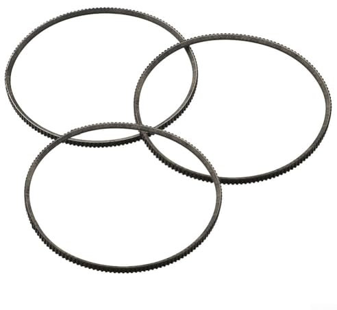 Zeroupshop 3 Stück 5M365 Drehbankriemen für WM180V, kältebeständiger Antriebszahnriemen, Drehmaschinenmotorriemen kompatibel, für schimmelresistente Bedienung