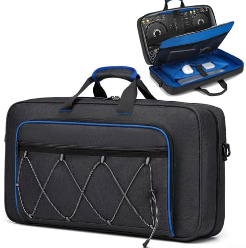 Cloth Storage Bag, For Musical Instruments DJ Equipment Carrying Case, With 15.6 Inch Laptop Compartment Grey Handbag For DDJ-FLX4 DDJ 400 DDJ REV1