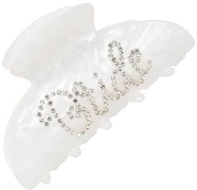 Strass Braut Haarschmuck Französische Haarspange Hochzeit Weiß Glitzer Haarspange Aus Acryl Strass Haarspangen Weiß Haarschmuck Hochzeit Haarnadeln Braut Glitzer Rhinestone Haarclips