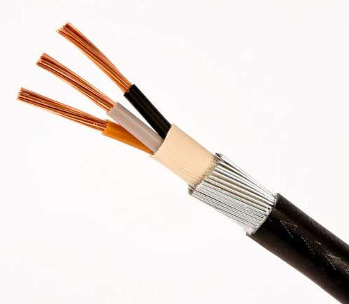 2.5mm 3 CORE SWA STEEL WIRE ARMOURED CABLE 50 MTRS