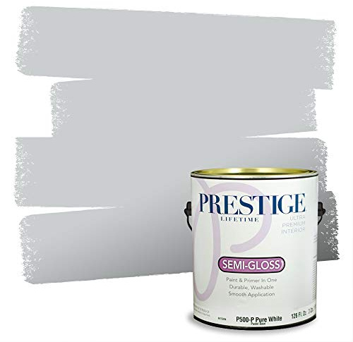 PRESTIGE Paints Interior Paint and Primer In One, 1-Gallon, Semi-Gloss, Comparable Match of Benjamin Moore* Pebble Beach*