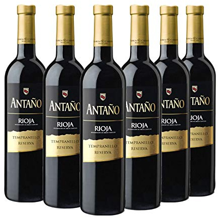 Antaño Reserva - Vino Tinto D.O Rioja - Caja de 6 botellas x 750 ml
