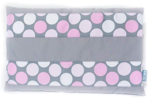 Halkalife Cat pillow with non-slip base, cat windowsill bed, cat shelf bed, cat mat, waterproof cat bed, cat nest (Pink Dots)
